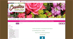Desktop Screenshot of creativeflowersandgifts.net