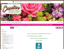 Tablet Screenshot of creativeflowersandgifts.net